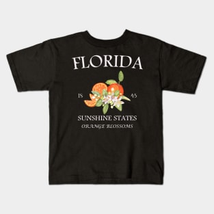 Florida 1845: Sunshine State, Orange Blossoms, and Rich History Kids T-Shirt